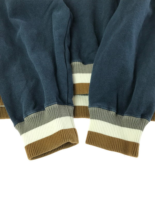 【中古品】【メンズ】 XLARGE エクストララージ 21AW RIB LINE CREWNECK SWEAT 101213012003 リブ ライン クルーネック スウェット トレーナー 142-260221-na-04-tag サイズ：XL カラー：ネイビー 万代Net店