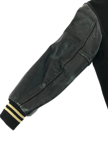 【現状渡し品】【メンズ】 HOPKINS SPORTING GOODS ホプキンス スポーティング グッズ 60'S STADIUM JACKET 60年代 スタジアム ジャケット スタジャン アウター 146-260222-na-08-tag サイズ：表記サイズなし 下記参照 カラー：ブラック 万代Net店