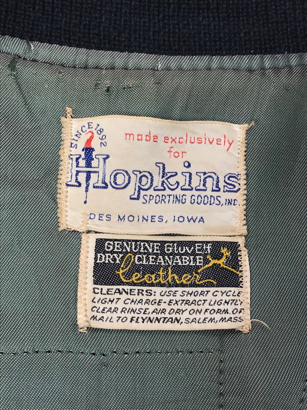 【現状渡し品】【メンズ】 HOPKINS SPORTING GOODS ホプキンス スポーティング グッズ 60'S STADIUM JACKET 60年代 スタジアム ジャケット スタジャン アウター 146-260222-na-08-tag サイズ：表記サイズなし 下記参照 カラー：ブラック 万代Net店
