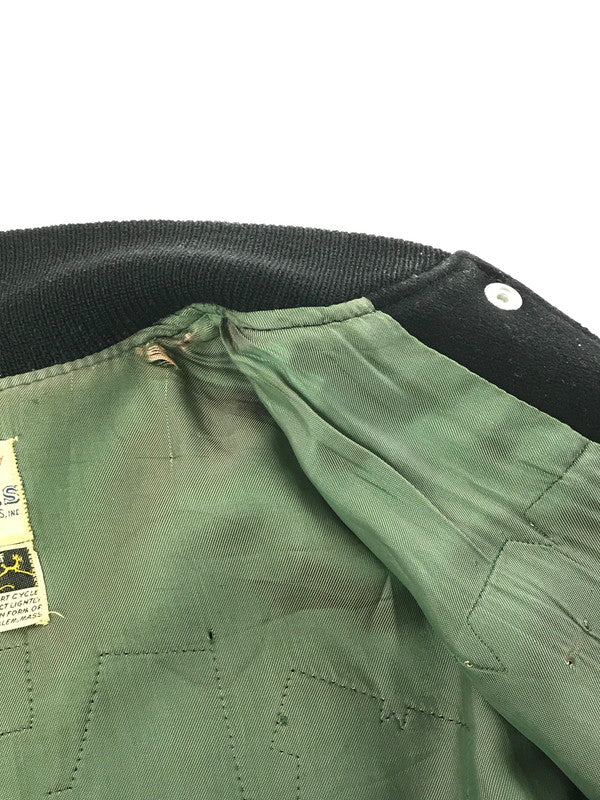 【現状渡し品】【メンズ】 HOPKINS SPORTING GOODS ホプキンス スポーティング グッズ 60'S STADIUM JACKET 60年代 スタジアム ジャケット スタジャン アウター 146-260222-na-08-tag サイズ：表記サイズなし 下記参照 カラー：ブラック 万代Net店