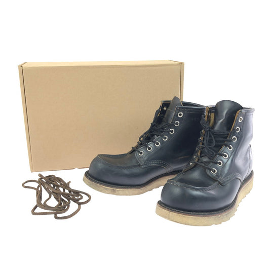 【中古品】【レディース】 RED WING レッドウィング IRISH SETTER 6-INCH MOC TOE 9874 アイリッシュセッター 6インチ モックトゥ 犬タグ 復刻 ワークブーツ 靴 164-260303-yy-10-tag サイズ：24.5cm/US6.5D カラー：ブラック 万代Net店