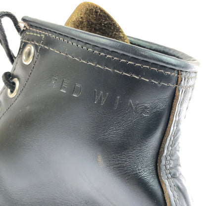 【中古品】【レディース】 RED WING レッドウィング IRISH SETTER 6-INCH MOC TOE 9874 アイリッシュセッター 6インチ モックトゥ 犬タグ 復刻 ワークブーツ 靴 164-260303-yy-10-tag サイズ：24.5cm/US6.5D カラー：ブラック 万代Net店