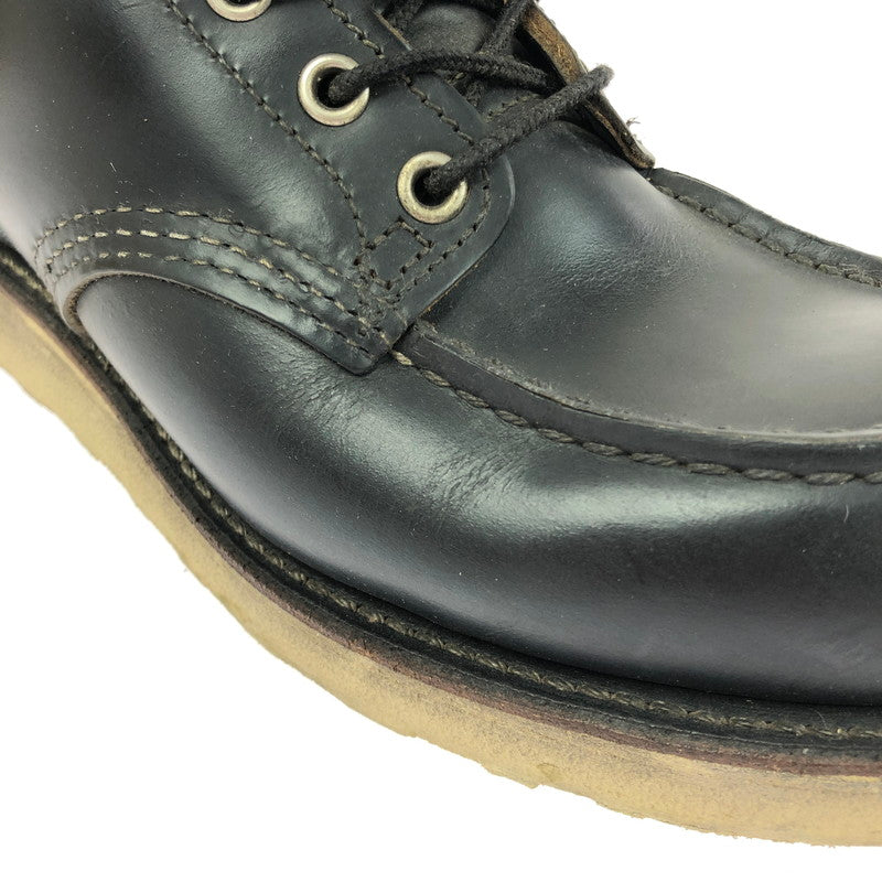 【中古品】【レディース】 RED WING レッドウィング IRISH SETTER 6-INCH MOC TOE 9874 アイリッシュセッター 6インチ モックトゥ 犬タグ 復刻 ワークブーツ 靴 164-260303-yy-10-tag サイズ：24.5cm/US6.5D カラー：ブラック 万代Net店