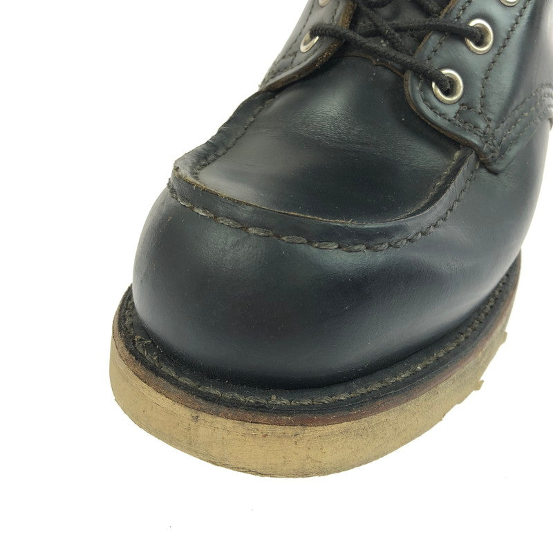 【中古品】【レディース】 RED WING レッドウィング IRISH SETTER 6-INCH MOC TOE 9874 アイリッシュセッター 6インチ モックトゥ 犬タグ 復刻 ワークブーツ 靴 164-260303-yy-10-tag サイズ：24.5cm/US6.5D カラー：ブラック 万代Net店