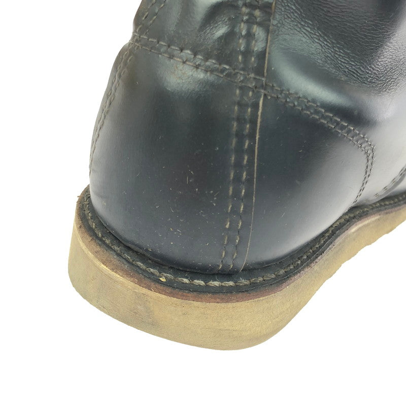 【中古品】【レディース】 RED WING レッドウィング IRISH SETTER 6-INCH MOC TOE 9874 アイリッシュセッター 6インチ モックトゥ 犬タグ 復刻 ワークブーツ 靴 164-260303-yy-10-tag サイズ：24.5cm/US6.5D カラー：ブラック 万代Net店