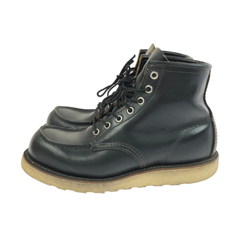 【中古品】【レディース】 RED WING レッドウィング IRISH SETTER 6-INCH MOC TOE 9874 アイリッシュセッター 6インチ モックトゥ 犬タグ 復刻 ワークブーツ 靴 164-260303-yy-10-tag サイズ：24.5cm/US6.5D カラー：ブラック 万代Net店