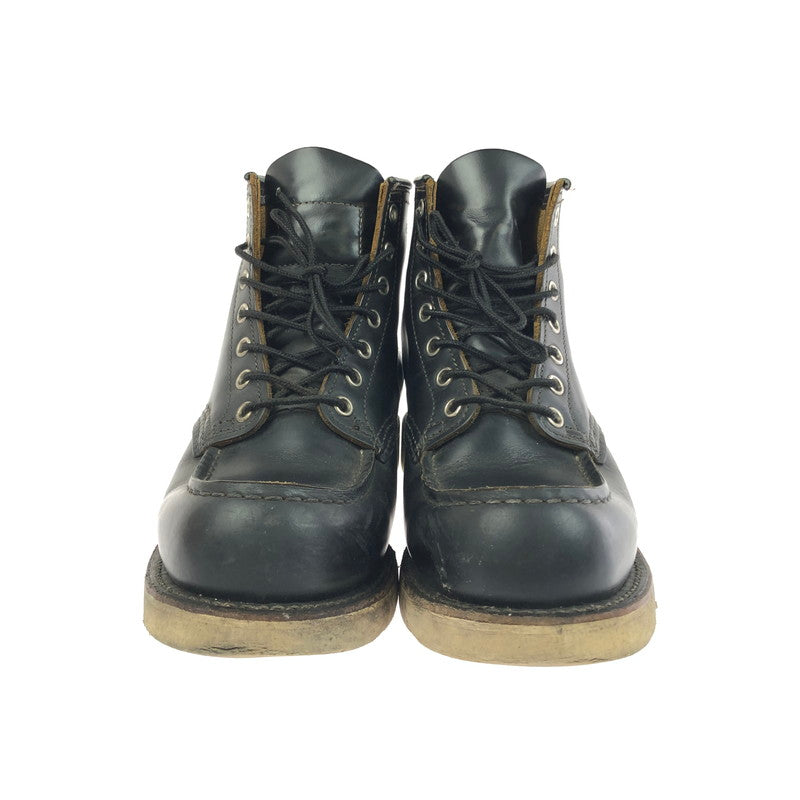【中古品】【レディース】 RED WING レッドウィング IRISH SETTER 6-INCH MOC TOE 9874 アイリッシュセッター 6インチ モックトゥ 犬タグ 復刻 ワークブーツ 靴 164-260303-yy-10-tag サイズ：24.5cm/US6.5D カラー：ブラック 万代Net店