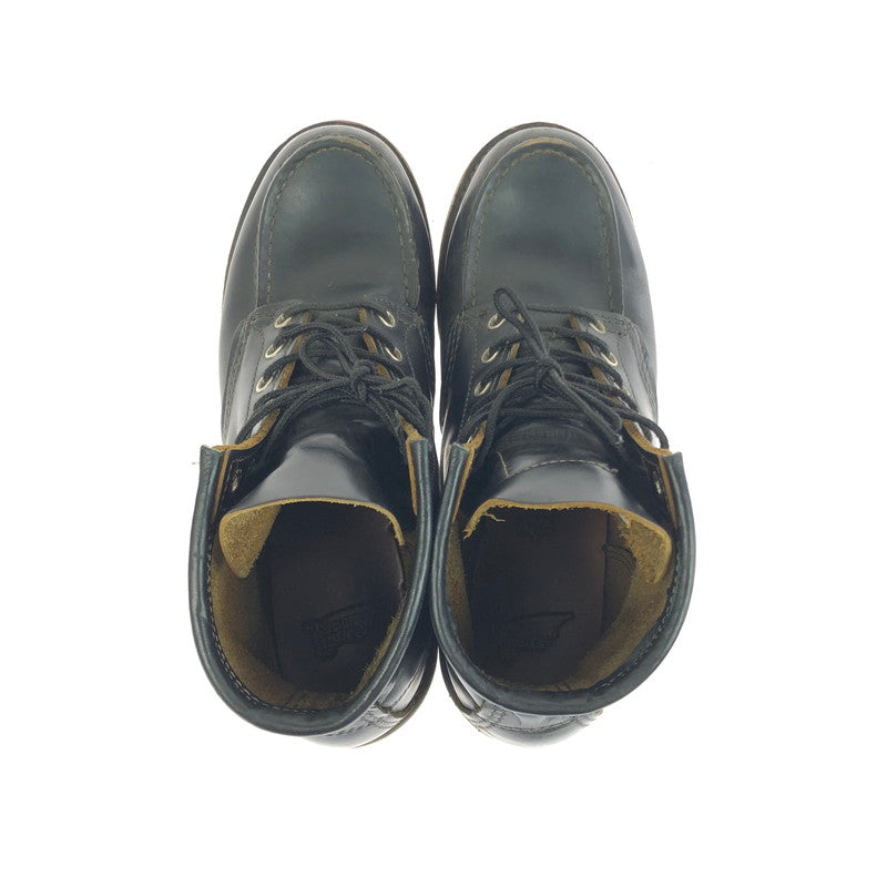 【中古品】【レディース】 RED WING レッドウィング IRISH SETTER 6-INCH MOC TOE 9874 アイリッシュセッター 6インチ モックトゥ 犬タグ 復刻 ワークブーツ 靴 164-260303-yy-10-tag サイズ：24.5cm/US6.5D カラー：ブラック 万代Net店