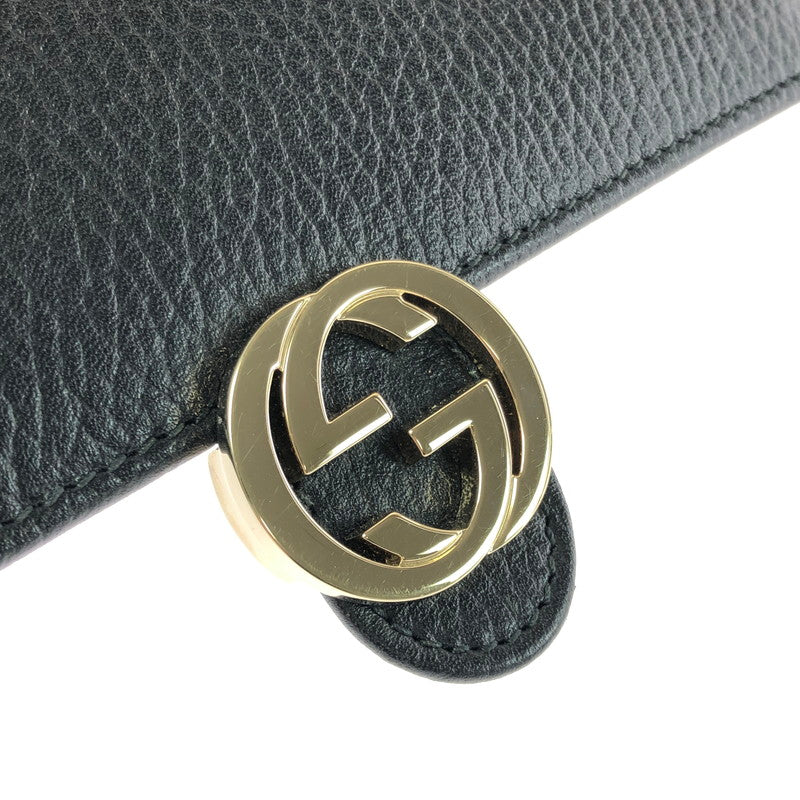【中古品】【レディース】 GUCCI グッチ インターロッキングG ロングウォレット 615524 長財布 181-260301-na-12-tag カラー：ブラック 万代Net店