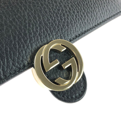 【中古品】【レディース】 GUCCI グッチ インターロッキングG ロングウォレット 615524 長財布 181-260301-na-12-tag カラー：ブラック 万代Net店