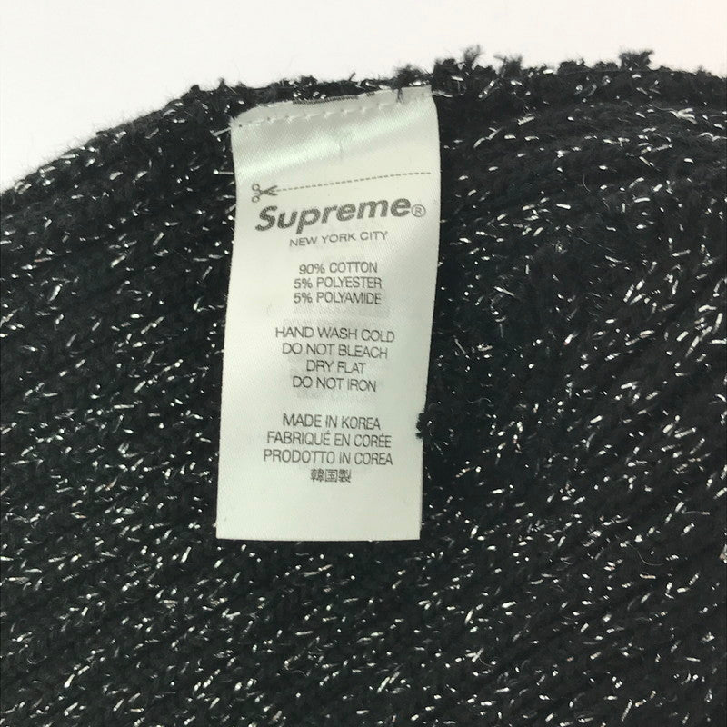 【中古品】【メンズ】 Supreme シュプリーム 25SS OVERDYED BEANIE オーバーダイド ビーニー ニット帽 帽子 185-260420-na-08-tagh カラー：メタリック ブラック 万代Net店