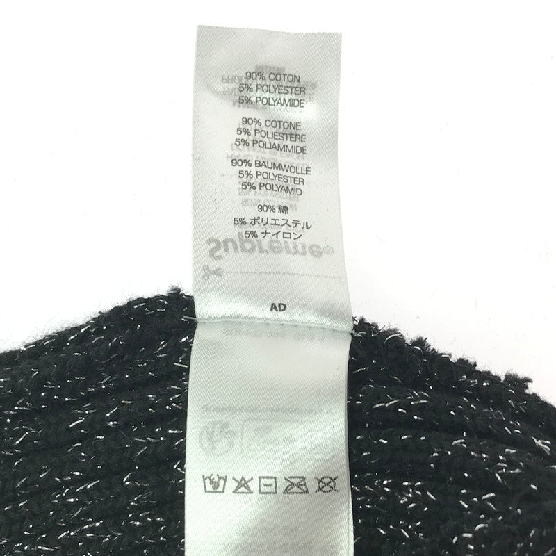 【中古品】【メンズ】 Supreme シュプリーム 25SS OVERDYED BEANIE オーバーダイド ビーニー ニット帽 帽子 185-260420-na-08-tagh カラー：メタリック ブラック 万代Net店