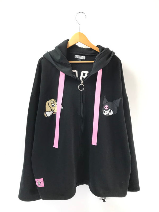 【中古品】【メンズ】 GALFY ガルフィ × クロミ BONDING HOODIE 144001 みんな大好きボンディングパーカー 142-260221-rt-18-tag サイズ：XL カラー：ブラック 万代Net店