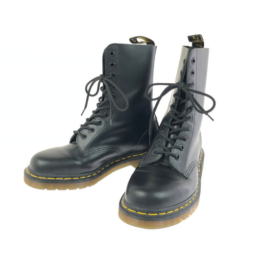【中古品】【メンズ】 Dr.Martens ドクターマーチン 10EYE BOOTS 10092 10ホールブーツ スムース レースアップブーツ 靴 164-260303-yy-04-tag サイズ：USm7/UK6 カラー：ブラック 万代Net店
