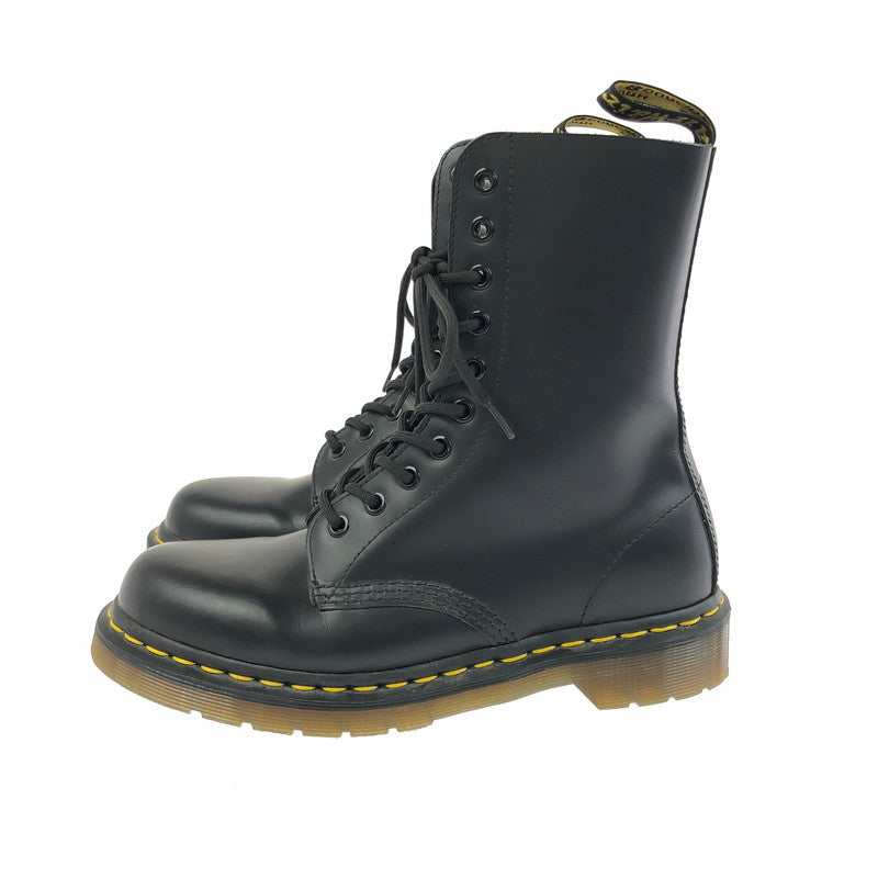 【中古品】【メンズ】 Dr.Martens ドクターマーチン 10EYE BOOTS 10092 10ホールブーツ スムース レースアップブーツ 靴 164-260303-yy-04-tag サイズ：USm7/UK6 カラー：ブラック 万代Net店