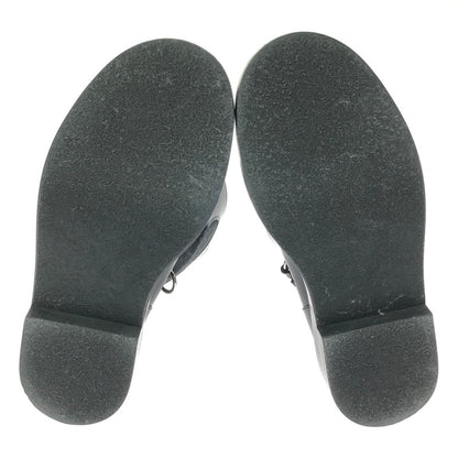 【中古品】【メンズ】 FUMIKA UCHIDA フミカウチダ SEMI-PATENT ZIP-UP BOOTS FU-M-GD001 ジップアップ ブーツ 靴 164-260321-na-09-tag サイズ：38 カラー：ブラック 万代Net店