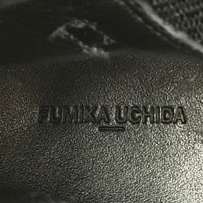 【中古品】【メンズ】 FUMIKA UCHIDA フミカウチダ SEMI-PATENT ZIP-UP BOOTS FU-M-GD001 ジップアップ ブーツ 靴 164-260321-na-09-tag サイズ：38 カラー：ブラック 万代Net店