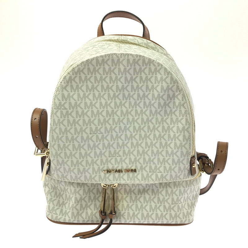 【中古品】【レディース】 Michael Kors マイケルコース SIGNATURE BACKPACK 30S7GEZB1B シグネチャー バックパック リュック カバン 188-260325-na-06-tag カラー：ホワイト 万代Net店