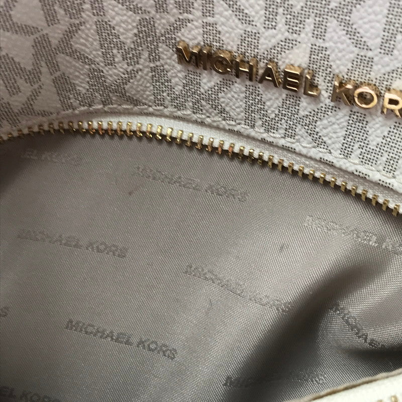 【中古品】【レディース】 Michael Kors マイケルコース SIGNATURE BACKPACK 30S7GEZB1B シグネチャー バックパック リュック カバン 188-260325-na-06-tag カラー：ホワイト 万代Net店