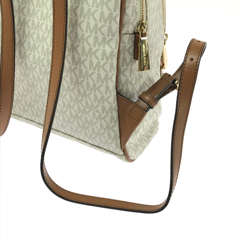 【中古品】【レディース】 Michael Kors マイケルコース SIGNATURE BACKPACK 30S7GEZB1B シグネチャー バックパック リュック カバン 188-260325-na-06-tag カラー：ホワイト 万代Net店