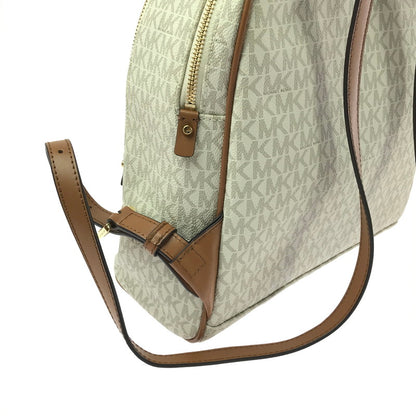 【中古品】【レディース】 Michael Kors マイケルコース SIGNATURE BACKPACK 30S7GEZB1B シグネチャー バックパック リュック カバン 188-260325-na-06-tag カラー：ホワイト 万代Net店
