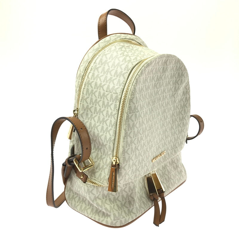 【中古品】【レディース】 Michael Kors マイケルコース SIGNATURE BACKPACK 30S7GEZB1B シグネチャー バックパック リュック カバン 188-260325-na-06-tag カラー：ホワイト 万代Net店