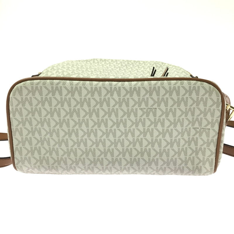 【中古品】【レディース】 Michael Kors マイケルコース SIGNATURE BACKPACK 30S7GEZB1B シグネチャー バックパック リュック カバン 188-260325-na-06-tag カラー：ホワイト 万代Net店