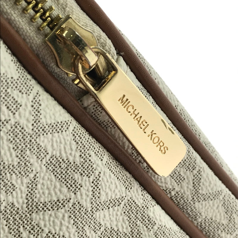 【中古品】【レディース】 Michael Kors マイケルコース SIGNATURE SHOULDER BAG 35H9GTVC1B シグネチャー ショルダーバッグ カバン 188-260325-na-05-tag カラー：ホワイト 万代Net店