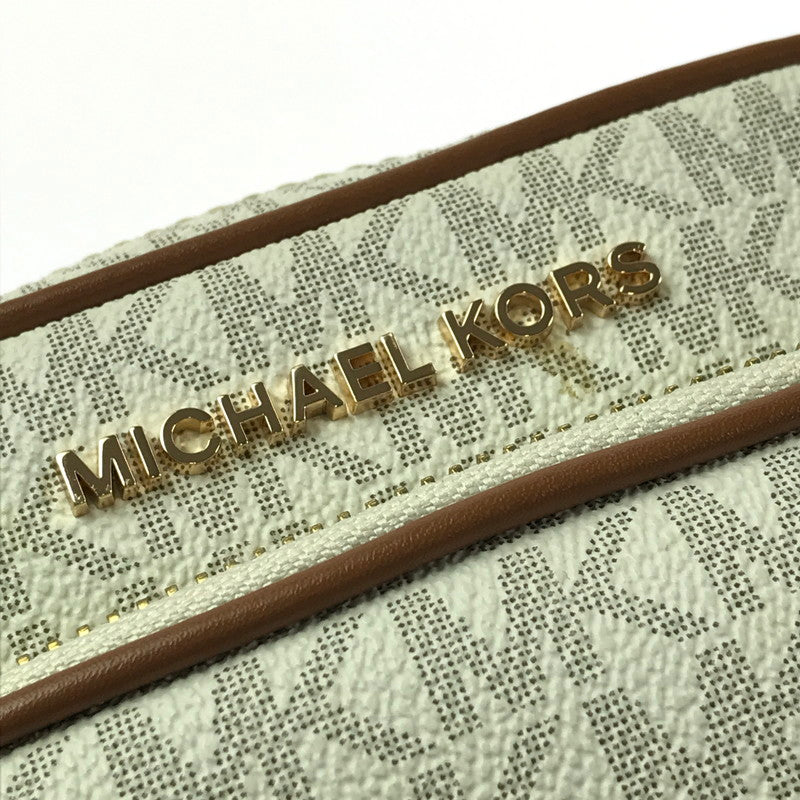 【中古品】【レディース】 Michael Kors マイケルコース SIGNATURE SHOULDER BAG 35H9GTVC1B シグネチャー ショルダーバッグ カバン 188-260325-na-05-tag カラー：ホワイト 万代Net店