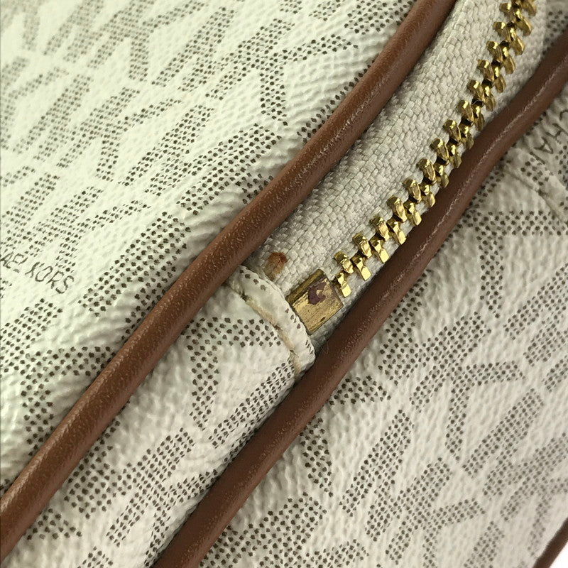 【中古品】【レディース】 Michael Kors マイケルコース SIGNATURE SHOULDER BAG 35H9GTVC1B シグネチャー ショルダーバッグ カバン 188-260325-na-05-tag カラー：ホワイト 万代Net店