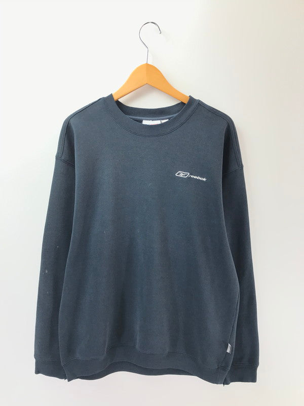 【中古品】【メンズ】 Reebok リーボック 00's SWEATSHIRT 2000年代 スウェットシャツ トレーナー トップス 146-260221-rt-16-tag サイズ：不明 下記参照 カラー：ネイビー 万代Net店