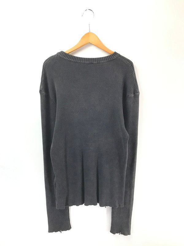【中古品】【メンズ】 DIESEL ディーゼル PLATE LOGO KNIT K-DARIN-D A17512 0AKBQ Dプレートロゴ ニット 141-260221-rt-13-tag サイズ：XL カラー：ブラック 万代Net店