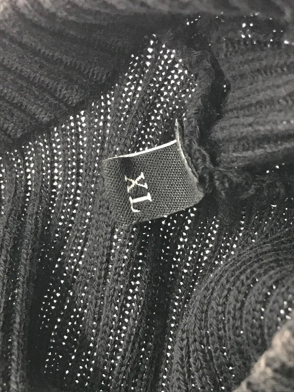 【中古品】【メンズ】 DIESEL ディーゼル PLATE LOGO KNIT K-DARIN-D A17512 0AKBQ Dプレートロゴ ニット 141-260221-rt-13-tag サイズ：XL カラー：ブラック 万代Net店