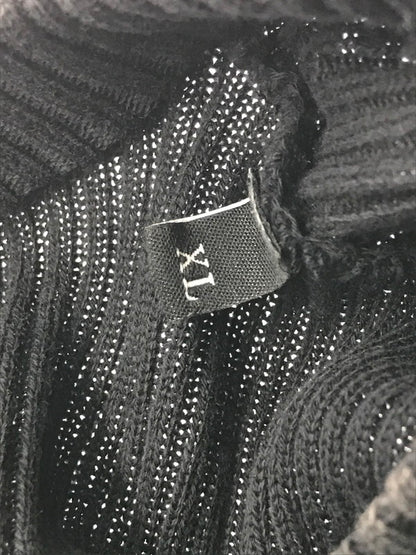 【中古品】【メンズ】 DIESEL ディーゼル PLATE LOGO KNIT K-DARIN-D A17512 0AKBQ Dプレートロゴ ニット 141-260221-rt-13-tag サイズ：XL カラー：ブラック 万代Net店