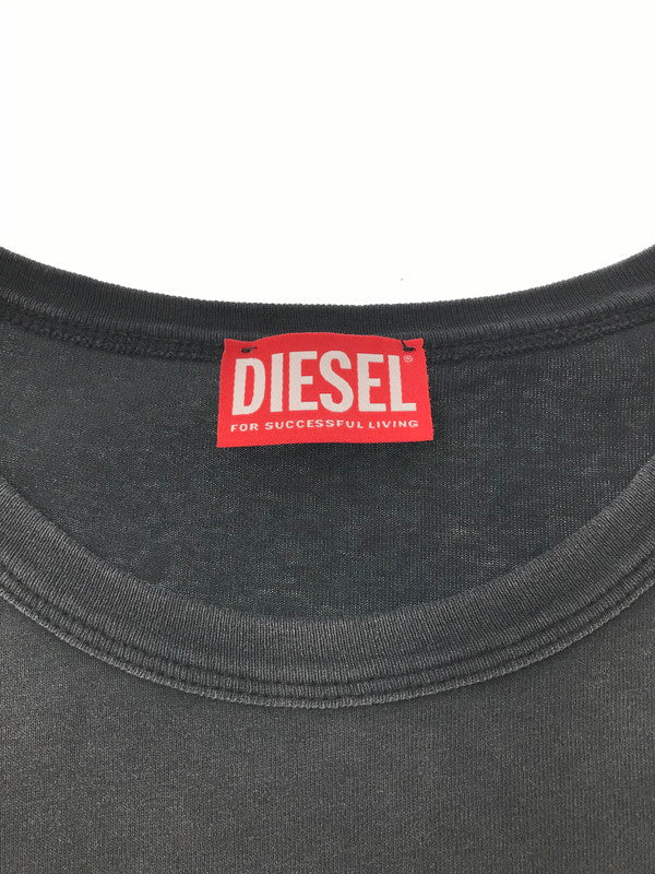 【中古品】【メンズ】 DIESEL ディーゼル NOSLEEVE TANKTOP A19632 0CHBI D-BRICO-NEW ノースリーブ タンクトップ 141-260221-rt-11-tag サイズ：XL カラー：ブラック 万代Net店