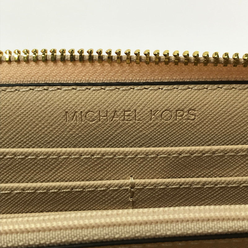 【中古美品】【レディース】 Michael Kors マイケルコース L字ファスナー ロングウォレット 35T6GTVE3L 長財布 200-260331-na-06-tag カラー：ベージュ系 万代Net店