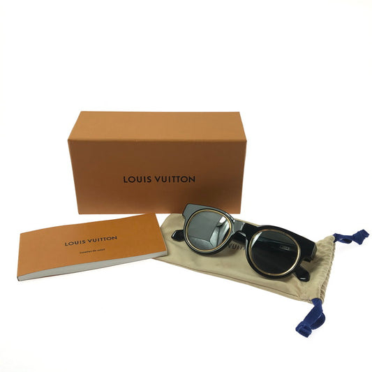 【中古品】【メンズ】 LOUIS VUITTON ルイ・ヴィトン LV レガシー ラウンド Z2506U サングラス アイウェア アクセサリー 179-260316-na-07-tag サイズ：45□24 145 カラー：ブラック 万代Net店