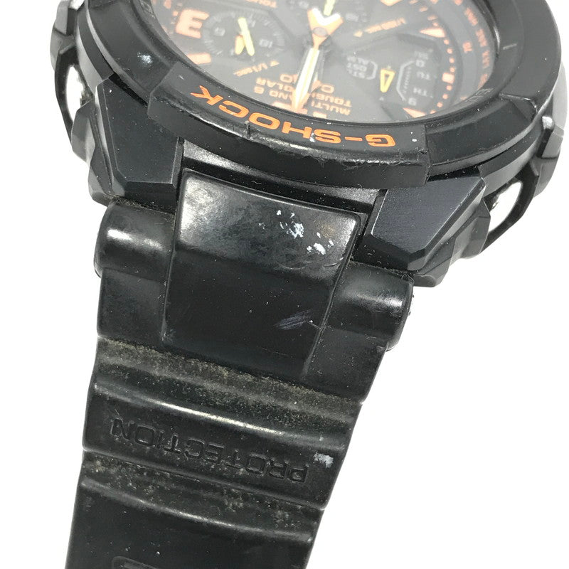 【現状渡し品】【メンズ】 G-SHOCK ジーショック MASTER OF G GRAVITYMASTER SKY COCKPIT GW-3000B-1AJF グラビティマスター スカイコックピット タフソーラー腕時計 196-260415-na-01-tag カラー：ブラック/オレンジ 万代Net店
