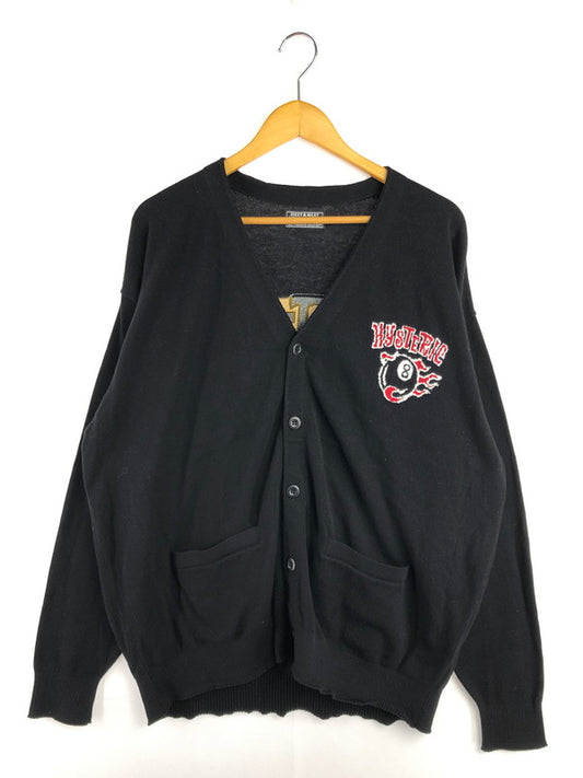 【中古品】【メンズ】 HYSTERIC GLAMOUR ヒステリックグラマー STRAWBERRY MONSTER RACING KNIT CARDIGAN 02243ND05 ストロベリー モンスター レーシング ニット カーディガン 140-260325-rt-02-tag サイズ：L カラー：ブラック 万代Net店