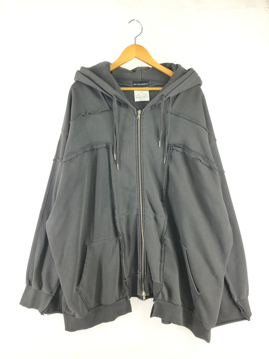 【中古品】【メンズ】 SURGERY サージェリー REMAKE OVERSIZE ZIP UP HOODIE GRAY リメイク オーバー サイズ ジップ アップ フーディー パーカー 142-260809-rt-02-tagh サイズ：ONE カラー：グレー 万代Net店