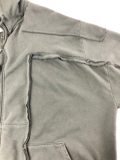 【中古品】【メンズ】 SURGERY サージェリー REMAKE OVERSIZE ZIP UP HOODIE GRAY リメイク オーバー サイズ ジップ アップ フーディー パーカー 142-260809-rt-02-tagh サイズ：ONE カラー：グレー 万代Net店