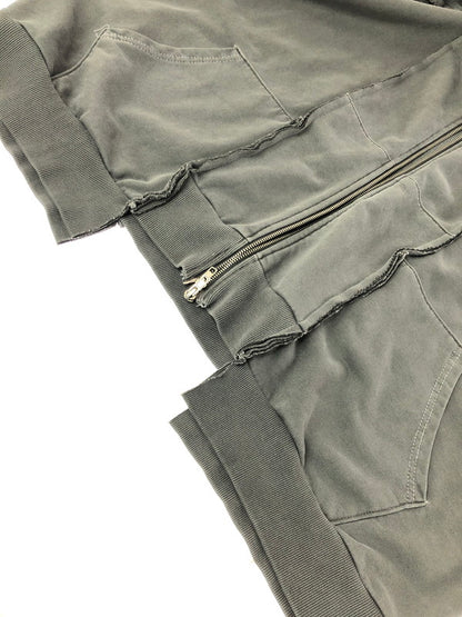 【中古品】【メンズ】 SURGERY サージェリー REMAKE OVERSIZE ZIP UP HOODIE GRAY リメイク オーバー サイズ ジップ アップ フーディー パーカー 142-260809-rt-02-tagh サイズ：ONE カラー：グレー 万代Net店