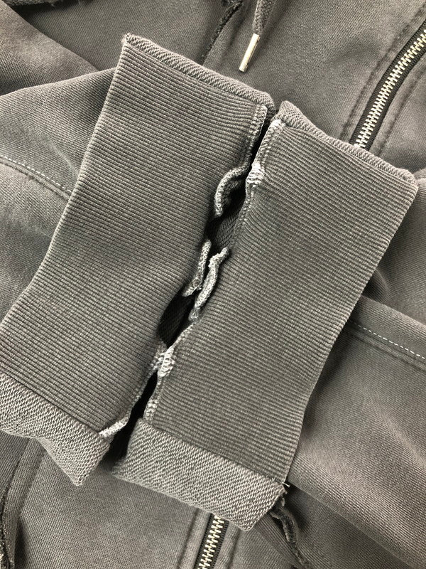 【中古品】【メンズ】 SURGERY サージェリー REMAKE OVERSIZE ZIP UP HOODIE GRAY リメイク オーバー サイズ ジップ アップ フーディー パーカー 142-260809-rt-02-tagh サイズ：ONE カラー：グレー 万代Net店