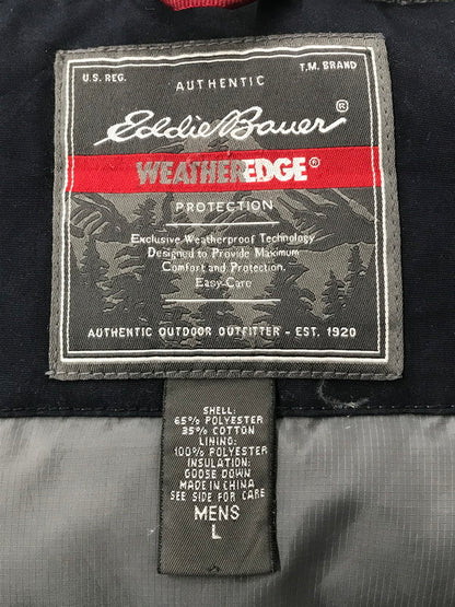 【現状渡し品】【メンズ】 EDDIE BAUER エディー バウアー WEATHEREDGE DOWN PARKA ウェザー エッジ ダウン パーカー アウター 146-260501-rt-14-tag サイズ：L カラー：ネイビー 万代Net店