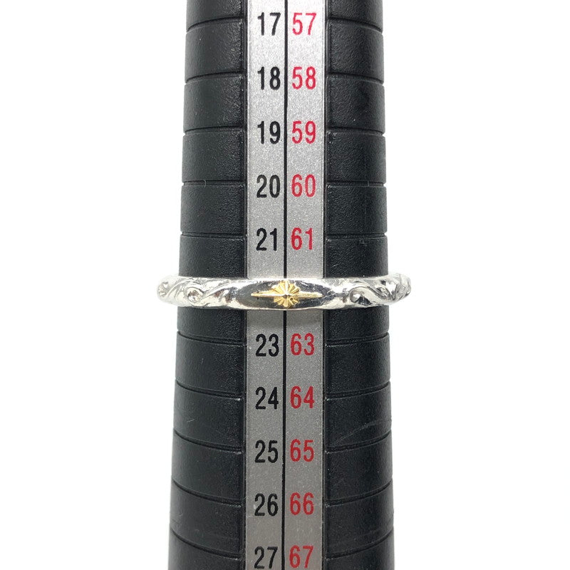 【中古品】【メンズ】 SAAD サード SV925 K10 SUN SYMBOL ARABESQUE RING シルバー サンシンボル アラベスク リング 指輪 アクセサリー 191-260401-na-05-tag カラー：シルバー 万代Net店