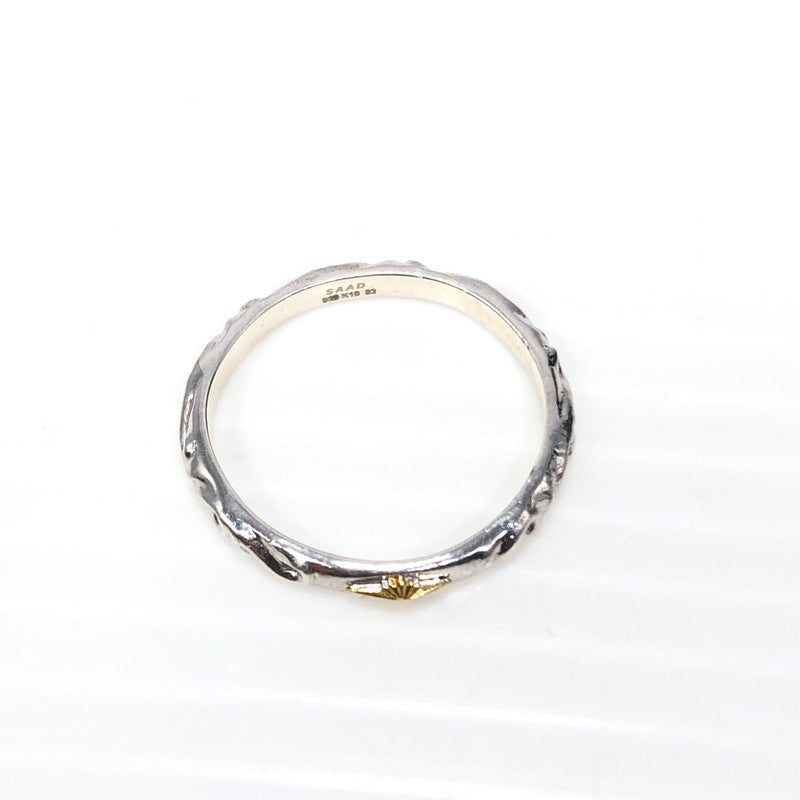 【中古品】【メンズ】 SAAD サード SV925 K10 SUN SYMBOL ARABESQUE RING シルバー サンシンボル アラベスク リング 指輪 アクセサリー 191-260401-na-05-tag カラー：シルバー 万代Net店