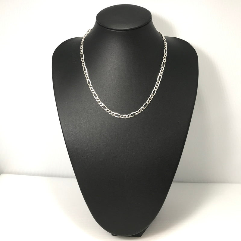 【中古品】【メンズ】 USED SV925 FIGARO CHAIN NECKLACE フィガロ チェーン ネックレス イタリア製 アクセサリー 192-260627-na-19-tagh カラー：シルバー 万代Net店