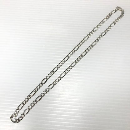 【中古品】【メンズ】 USED SV925 FIGARO CHAIN NECKLACE フィガロ チェーン ネックレス イタリア製 アクセサリー 192-260627-na-19-tagh カラー：シルバー 万代Net店