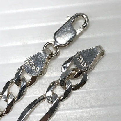 【中古品】【メンズ】 USED SV925 FIGARO CHAIN NECKLACE フィガロ チェーン ネックレス イタリア製 アクセサリー 192-260627-na-19-tagh カラー：シルバー 万代Net店