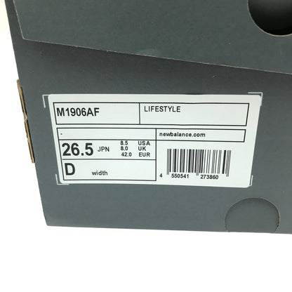 【中古品】【メンズ】 NEW BALANCE ニューバランス 1906A M1906AF スニーカー 靴 162-260302-na-10-tag サイズ：26.5cm US 8.5 カラー：BLACK 万代Net店